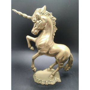 Unicorn Brass Solid Horse heavy Old Quality Mythological Creature